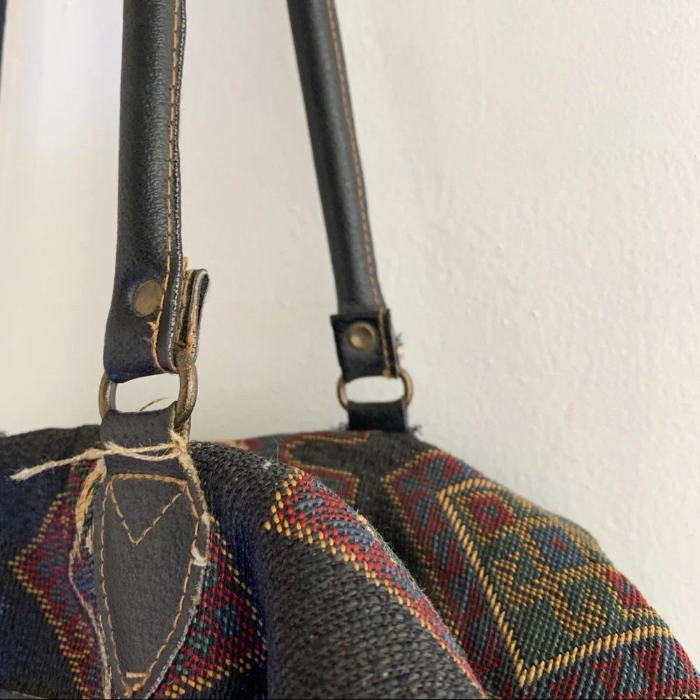 Vintage Gitano Southwestern Boho Large Travel Bag - Picture 12 of 14